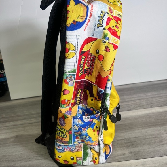 Pokémon Pikachu Backpack w/ Pencil bag Kids School Cute Yellow - Picture 8 of 9